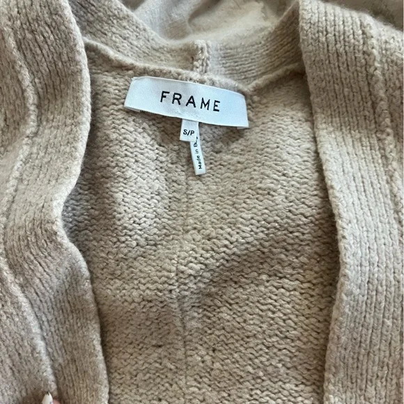Frame long luxe wool/cashmere cardigan - Picture 6 of 15